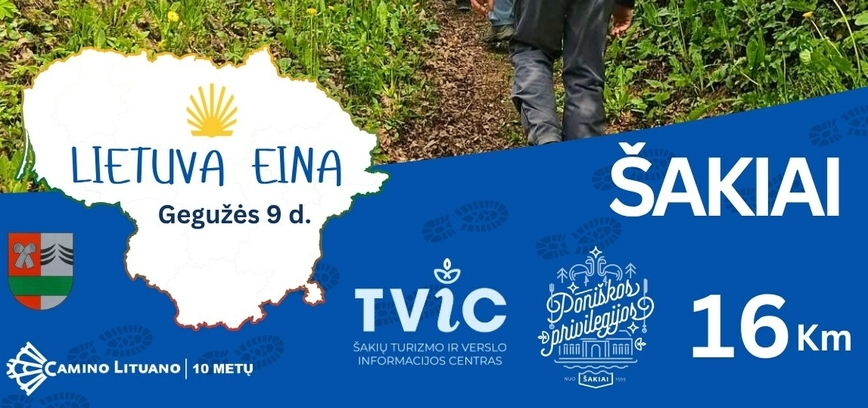 Šakiai jungiasi prie tradicinio Camino Lituano sezono atidarymo žygio "Lietuva eina" 