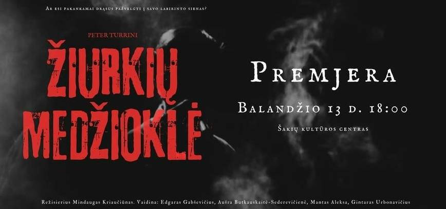 Peter Turrini „Žiurkių medžioklė“ – SPEKTAKLIO PREMJERA!