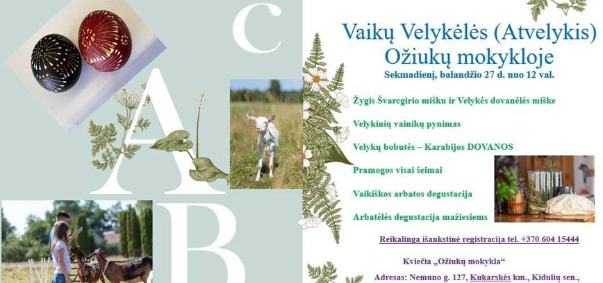 Vaikų Velykėlės Ožiukų mokykloje