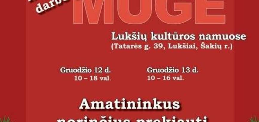 Kalėdinė rankų darbo gaminių mugė