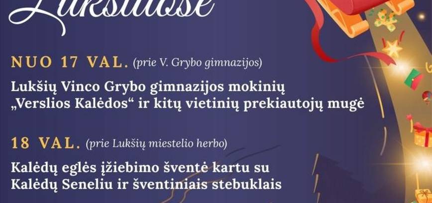 Kalėdų stebuklas Lukšiuose