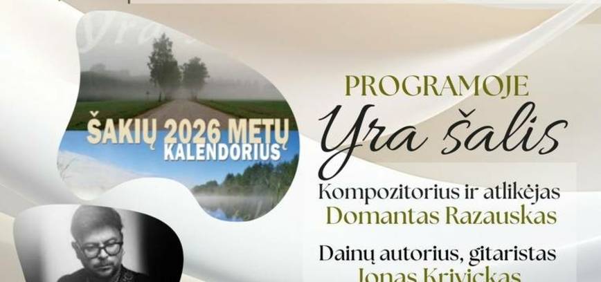 Šakių 2026 m. kalendoriaus sutiktuvės