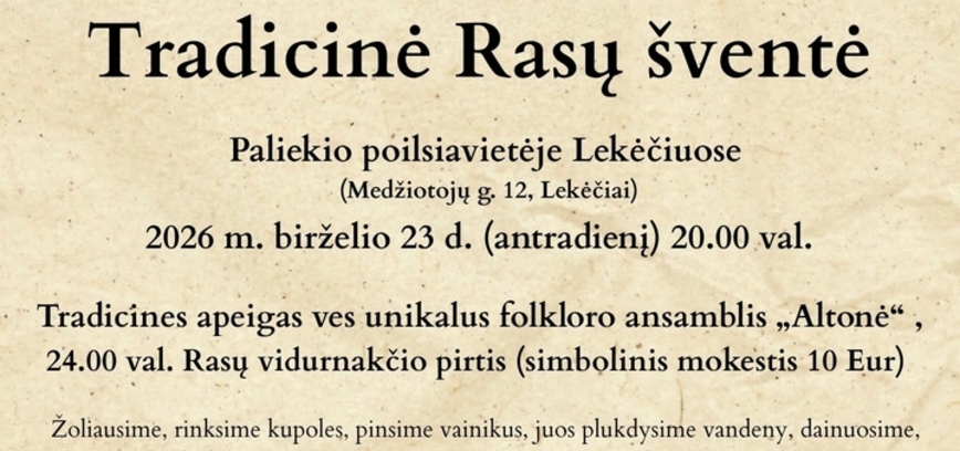 Tradicinė Rasų šventė