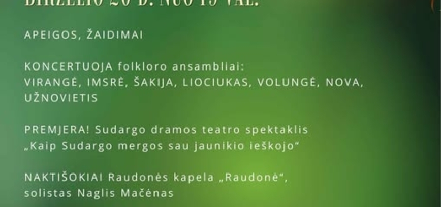 Rasų šventė ant Sudargo piliakalnių