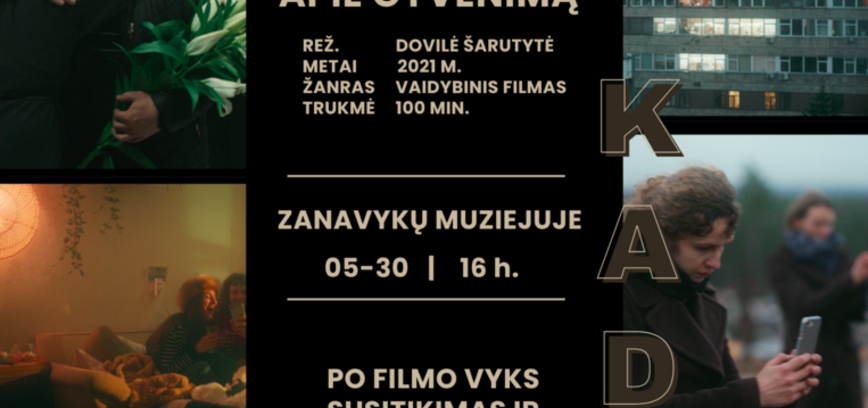 Kino penktadienis Zanavykų muziejuje. Dovilės Šarutytės drama-komedija „Ilgo metro filmas apie gyvenimą“