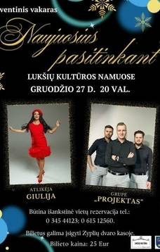 Šventinis vakaras Naujuosius pasitinkant