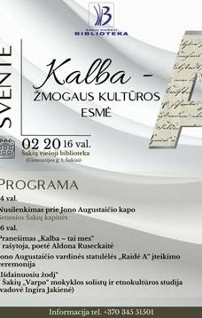 Kalba - žmogaus kultūros esmė
