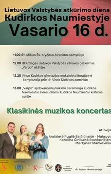 Lietuvos valstybės atkūrimo diena Kudirkos Naumiestyje