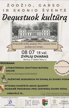 Žodžio, garso ir skonio šventė "Degustuok kultūrą"