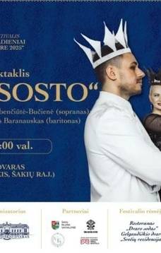 Muzikinis spektaklis "Vardan sosto". Festivalis muzikiniai penktadieniai Gelgaudiškio dvare.