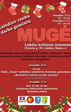 Kalėdinė rankų darbo gaminių mugė