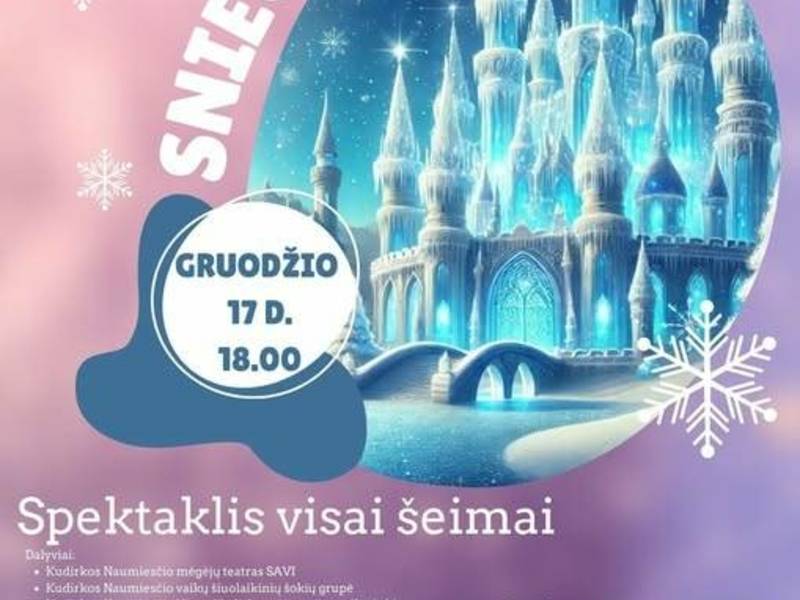 Sniego pasaka. Spektaklis visai šeimai.