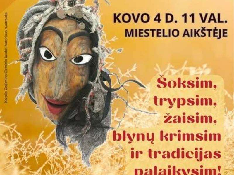 Užgavėnių šėlionės Gelgaudiškyje