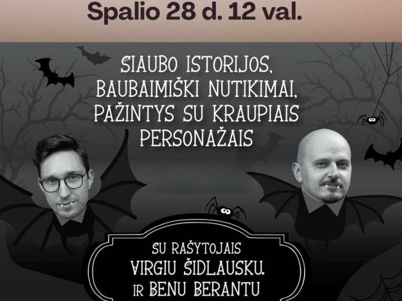 Siaubo istorijos Šakių viešojoje bibliotekoje