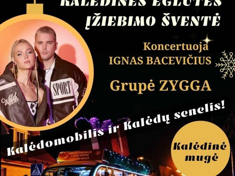 Kalėdinės eglutės įžiebimo šventė Gelgaudiškyje