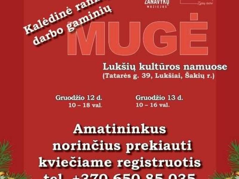 Kalėdinė rankų darbo gaminių mugė