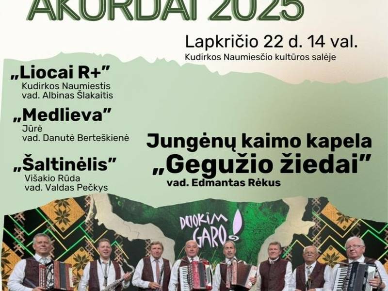 Tradicinė liaudiškos muzikos šventė PAŠEŠUPIO AKORDAI 2025