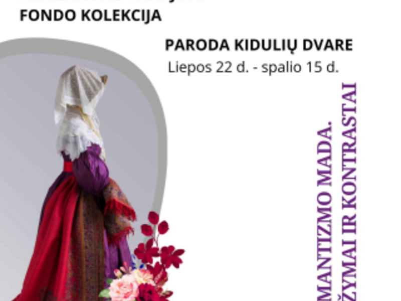 Paroda ROMANTIZMO MADA. SUVARŽYMAI IR KONTRASTAI iš mados istoriko Aleksandro Vasiljevo fondo kolekcijos