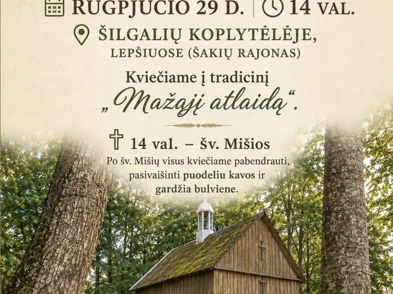 Mažasis atlaidas Šilgalių koplytėlėje