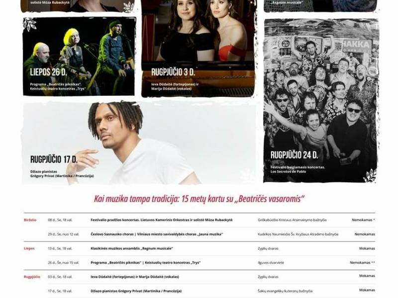 Muzikos festivalis "Beatričės vasaros"