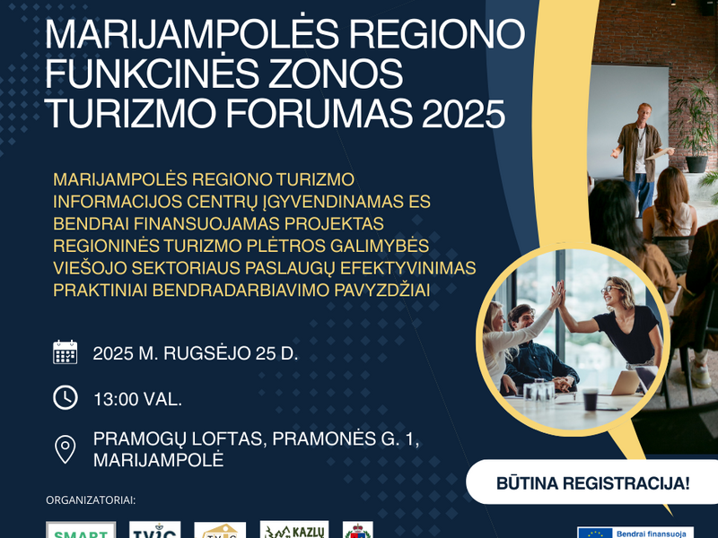 Marijampolės regiono funkcinės zonos turizmo forumas 2025 