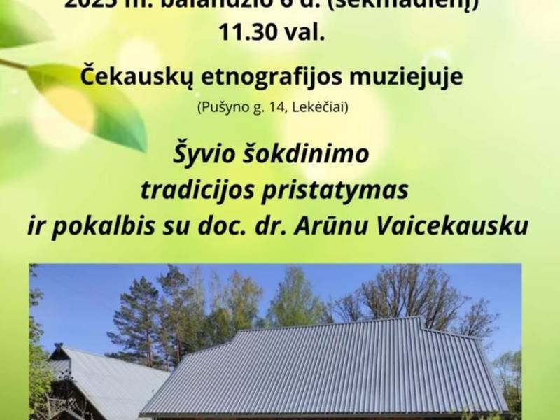 Šyvio šokdinimo tradicija