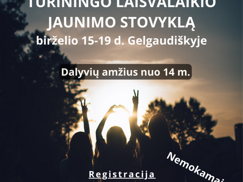Socialinių įgūdžių bei turiningo laisvalaikio jaunimo stovykla