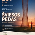 Skulptūros Šviesos pėdas muzikinis atidarymas