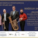Muzikiniai penktadieniai Gelgaudiškio dvare 2026 - varinių pučiamųjų kvintetas „BRASSPALVOS“