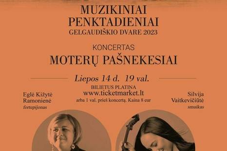 Muzikiniai penktadieniai Gelgaudiškio dvare 2023