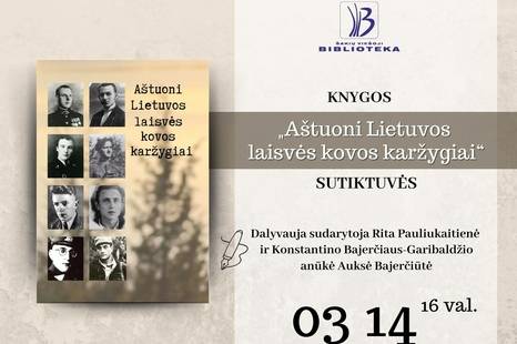 Knygos „Aštuoni Lietuvos laisvės kovos karžygiai“ sutiktuvės