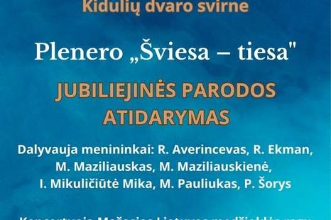 Plenero "Šviesa - tiesa" jubiliejinės parodos atidarymas
