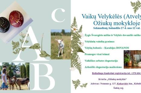 Vaikų Velykėlės Ožiukų mokykloje