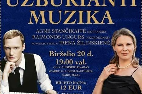 Muzikiniai penktadieniai Gelgaudiškio dvare "Užburianti muzika"
