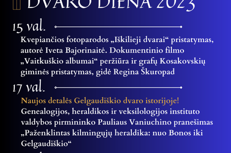 Gelgaudiškio dvaro diena 2023