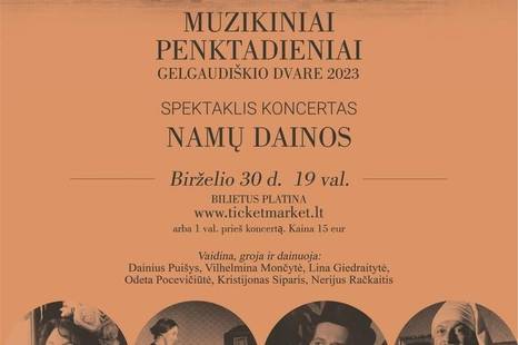 Spektaklis koncertas "Namų dainos"