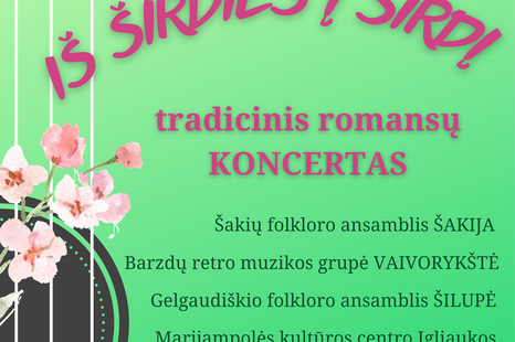 Tradicinis romansų koncertas "Iš širdies į širdį"