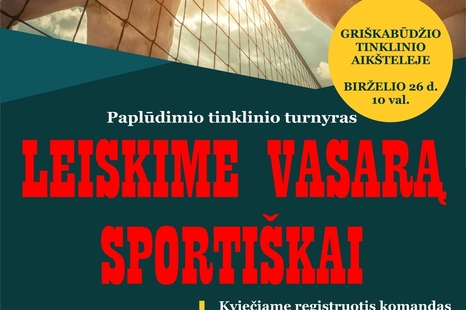 Leiskime vasarą sportiškai